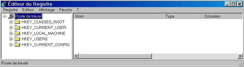Regedit screenshot